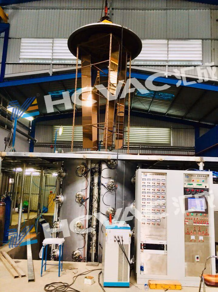 Hcvac PVD Titanium Gold Stainless Steel Sheet Pipe Plasma Coating Machine