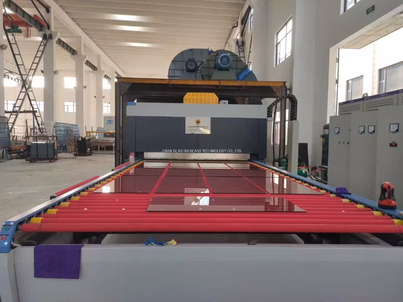 Horizontal Rollers Hearth Continous Forced Convection Flat Glass Tempering Furnace Machine