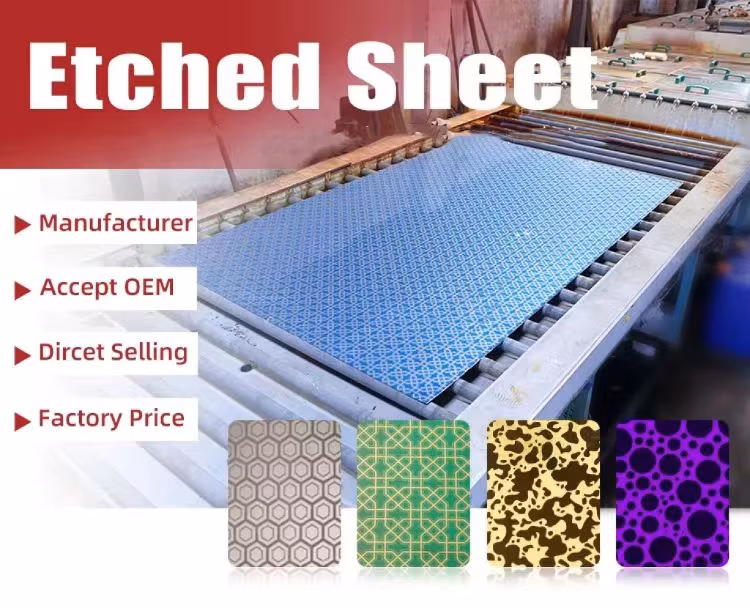 201 304 Ss Sheet Designer Elevator Stainless Steel Etched Cladding