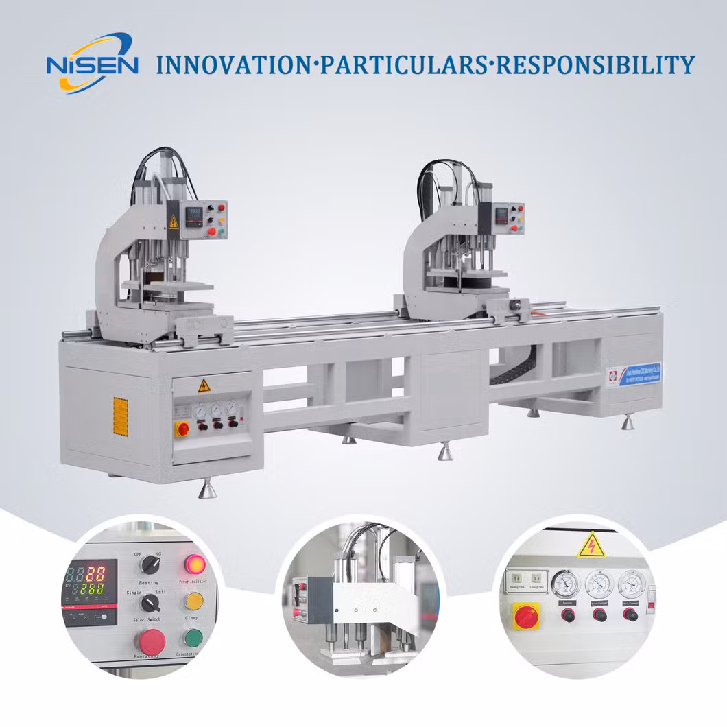 Cutting Machinery Window Frame Milling Aluminum UPVC Cutter CNC Double Head Precision Cutting Saw Ljz2s-550*4200-CNC