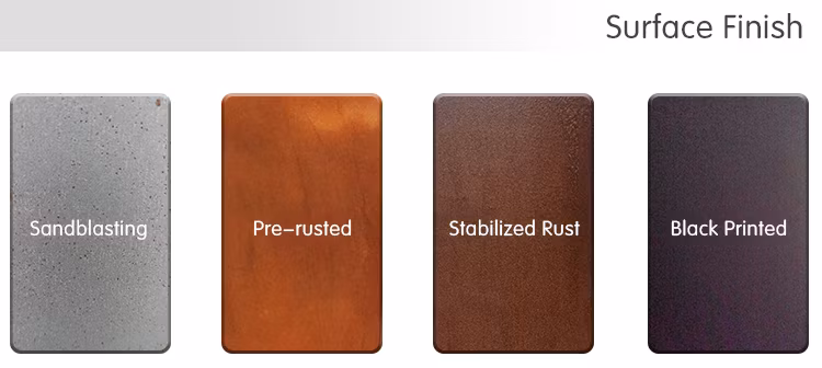 Laser Cutting Cladding Building Material Corten Steel Wall Panel