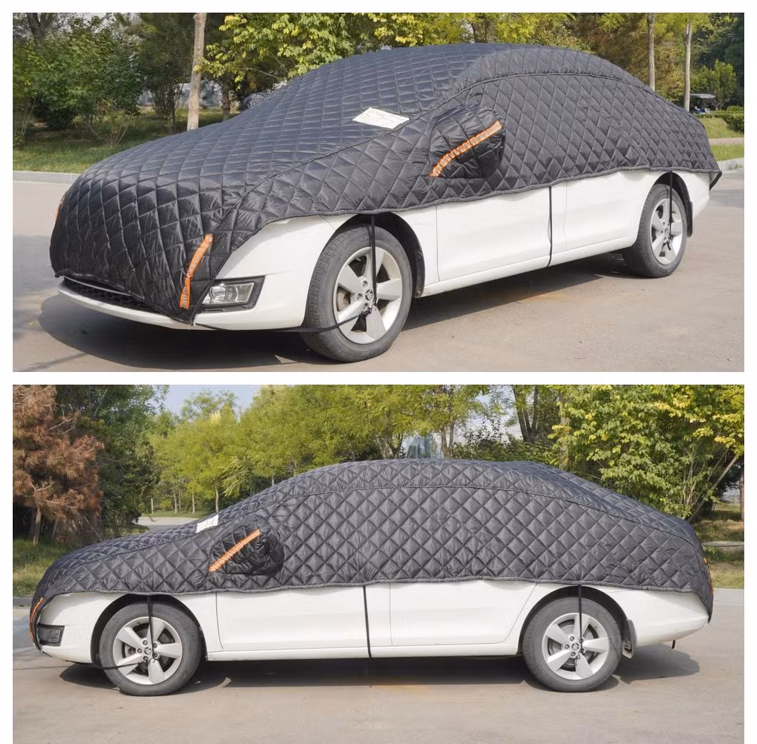 Car Half Cover Auto Cover Anti Snow Frost Ice Shield Dust Protector Heat Sun Shade Top Car