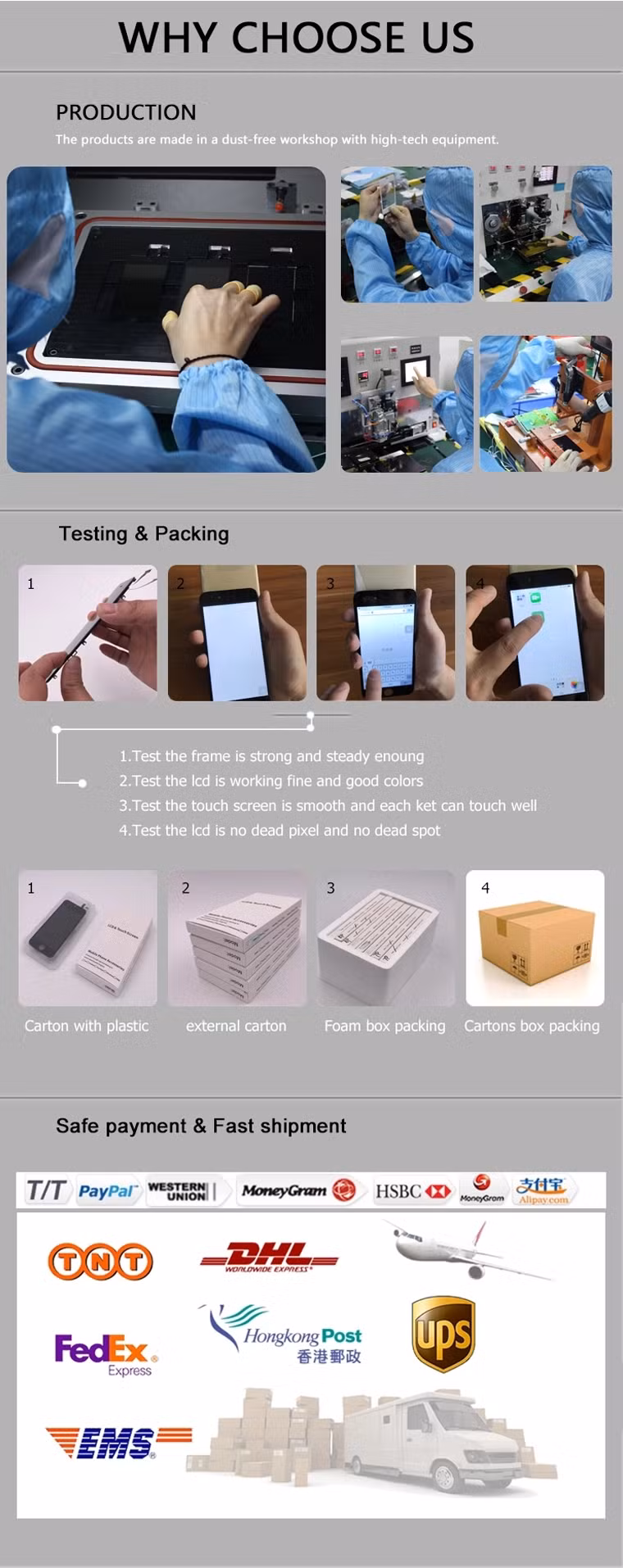 Factory Wholesale Phone Back Glass with Camera Lens for Huawei P40 Replacement Parts