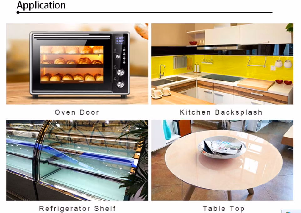 White Ceramic Glass/Transparent Ceramic Glass/Black Ceramic Glass/Fireplace Glass Door/Ceramic Glass/Ceramic Silkscreen Glass Digital Printing Glass