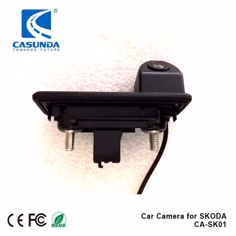 170 Degrees Glass Lens Car Rear View Trunk Handle Reverse Backup Camera for Skoda Fabia Octavia Yeti Roomster Audi A1 A3 Rearview Camera