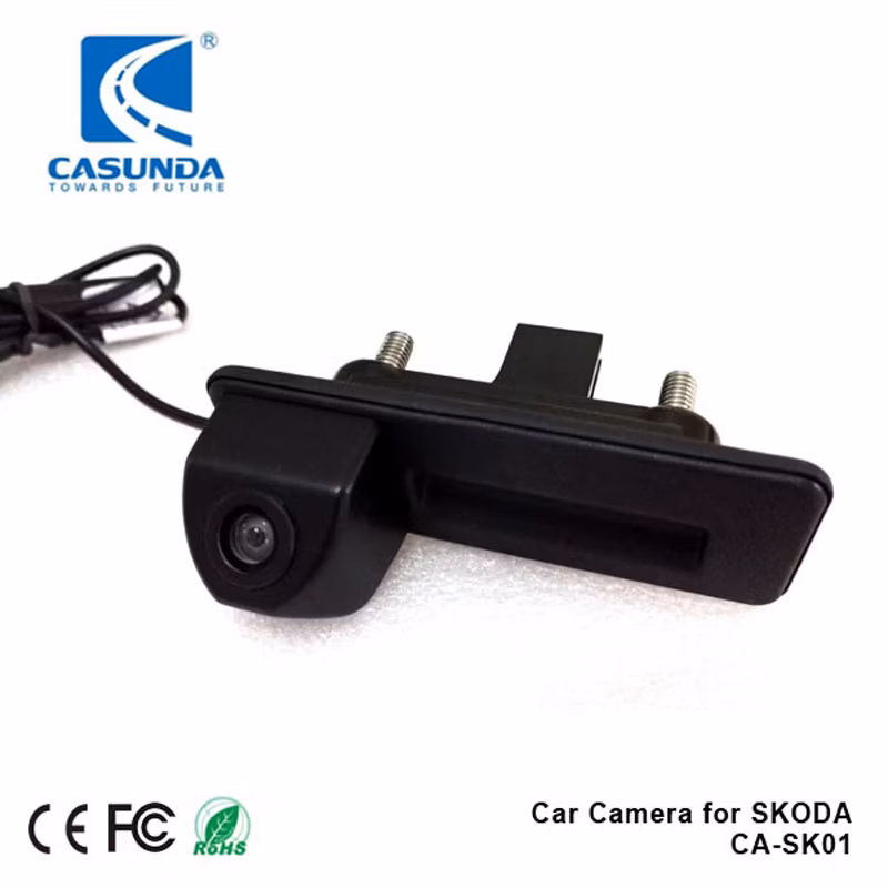 170 Degrees Glass Lens Car Rear View Trunk Handle Reverse Backup Camera for Skoda Fabia Octavia Yeti Roomster Audi A1 A3 Rearview Camera