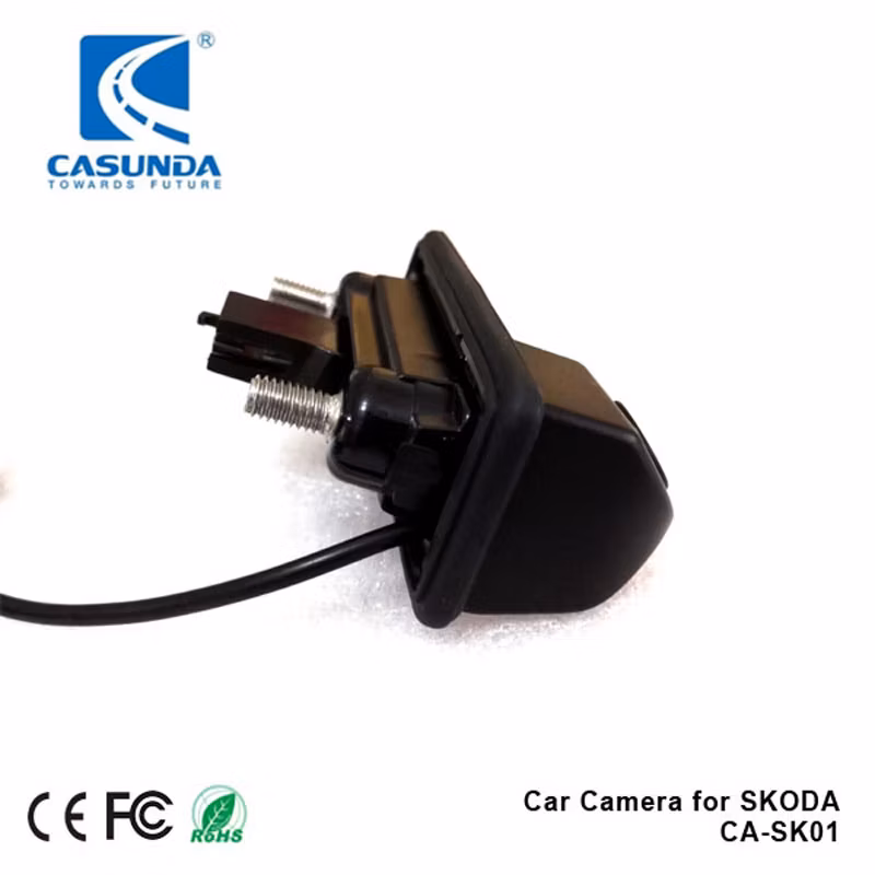 170 Degrees Glass Lens Car Rear View Trunk Handle Reverse Backup Camera for Skoda Fabia Octavia Yeti Roomster Audi A1 A3 Rearview Camera