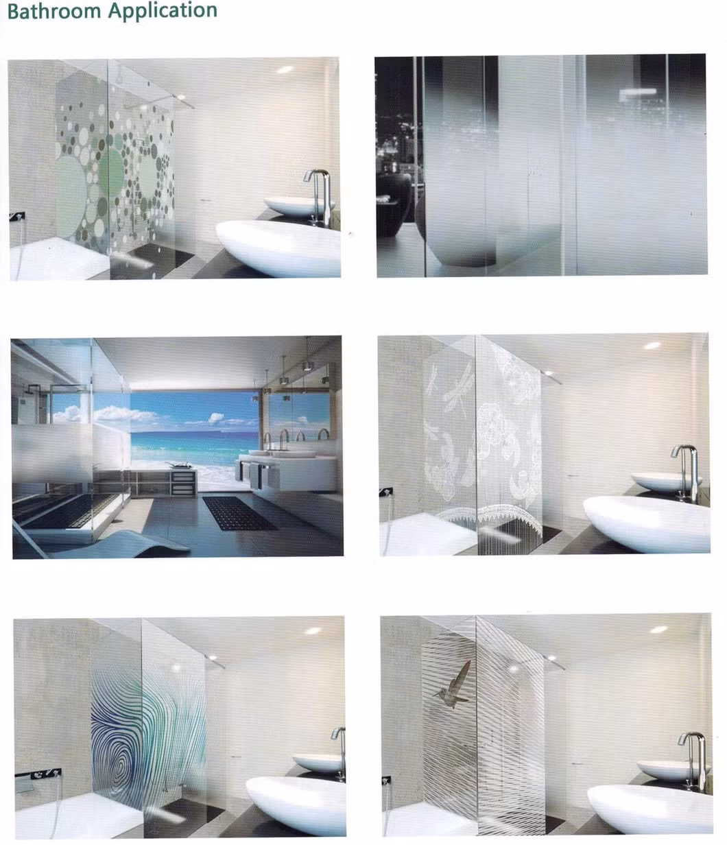 Digital Printing Glass Tempered Glass for Home Decoration