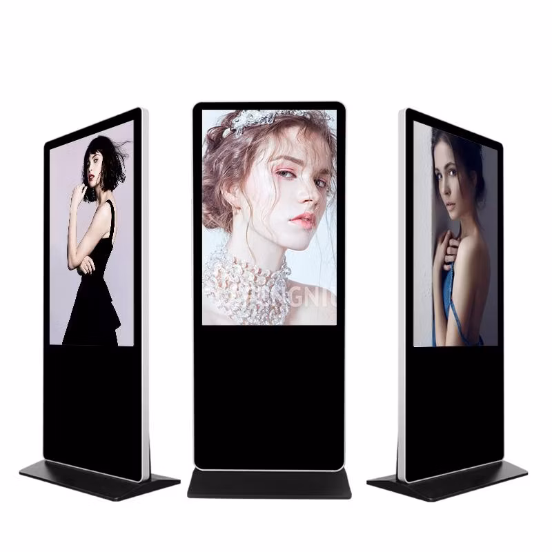 32 43 50 55 65 75 86 98 Inch 4K 1080P Floor Stand Digital Signage Advertising Display Kiosk Totem Vertical LCD Advertising Screen