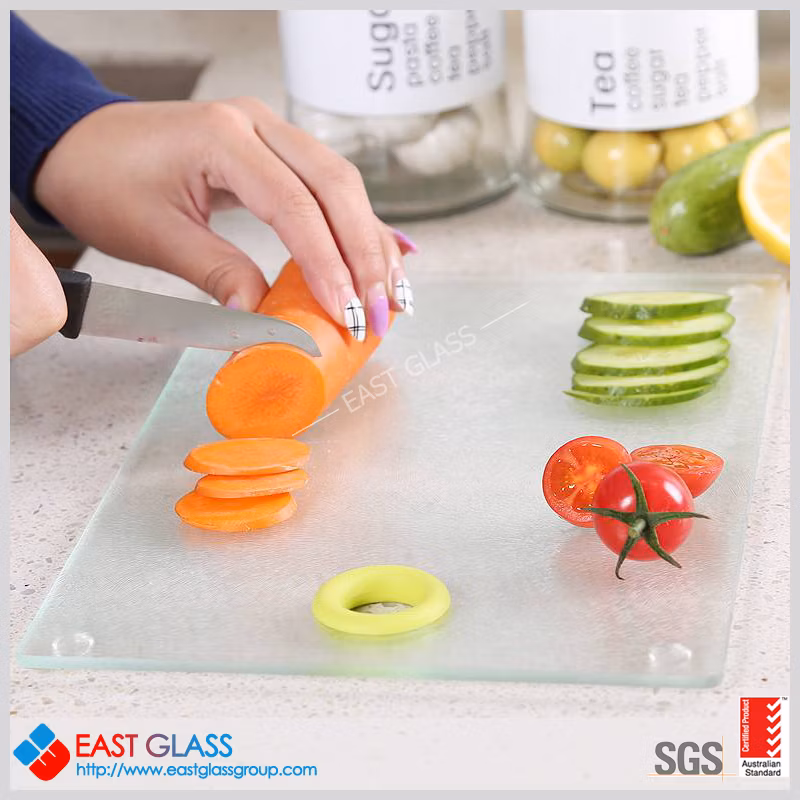 6mm8mmclear Colored Tinted Float Glass/Reflective Glass/Tempered Glass/Laminated Glass/Patterned Glass for Kitchen Glass Cutting Board with Diffirent Design