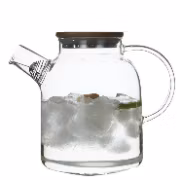 Heat Resistant Borosilicate Glass Pan Soup Pot Milk Pan Kitchenware Glassware