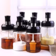 Food Container Microwaveable Oven Safe Borosilicate Glass Lunch Box Travel Glassware with Partition
