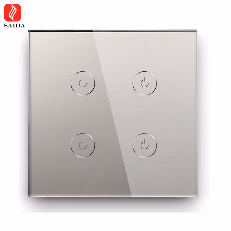 Custom 1 Gang 86*86*3mm Wall Touch Light Controller Switch Glass