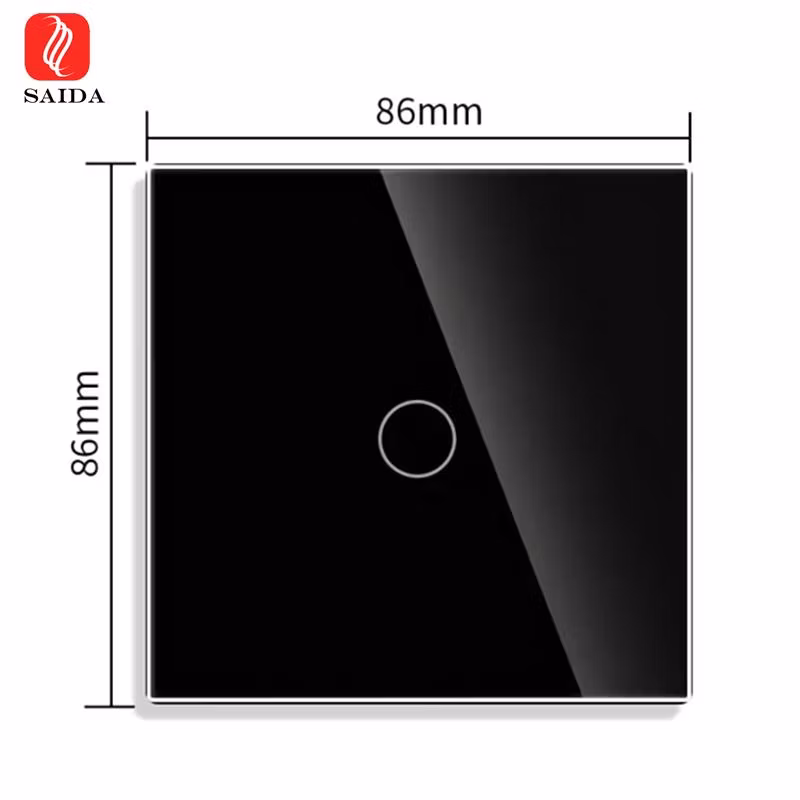 Custom 1 Gang 86*86*3mm Wall Touch Light Controller Switch Glass