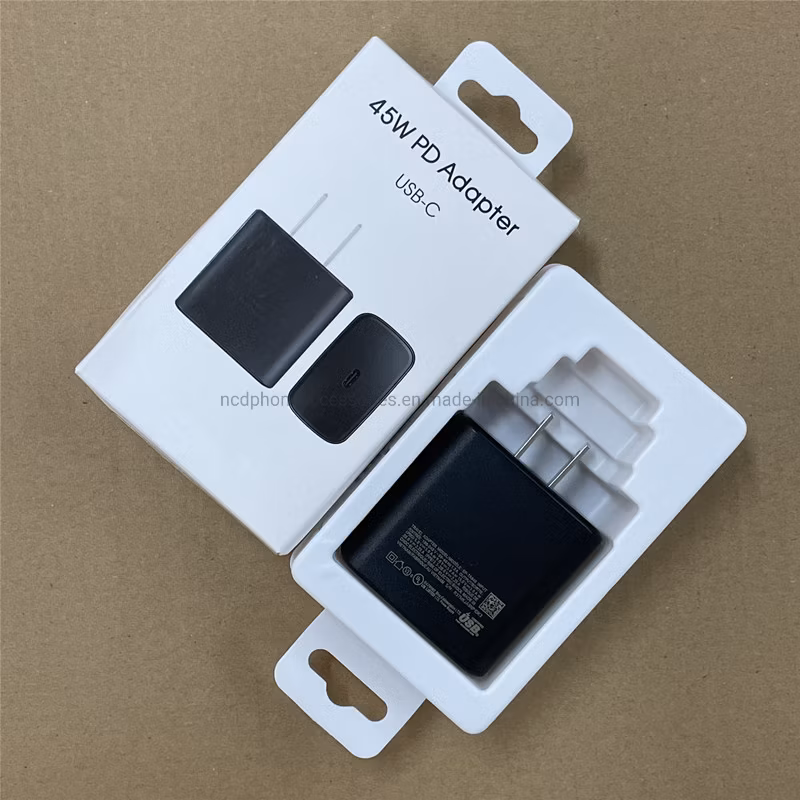 Super Fast Charging USB C Wall Charger Us Plug Pd 3.0 45W Travel Adapter for Samsung S24 S22 S23 S21 Ultra Fast Charger