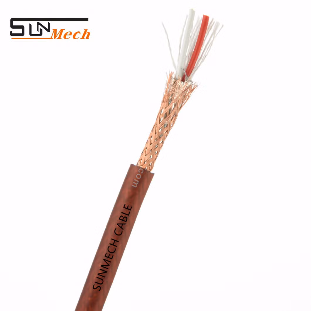 Professional Microphone Wire Low Noise OFC Mic Cable Elatic Jacket Stereo/Mono Audio Cable 1/2 Core Shielded Microphone Cable