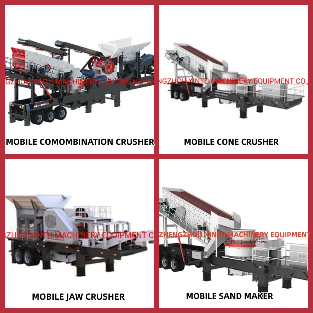 Top Brand Portable Concrete Stone Mobile Jaw Cone Crusher Plant