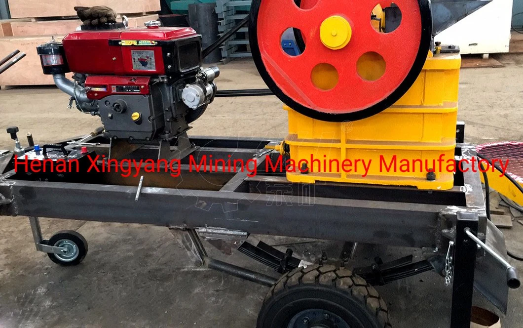 1-5tph Mini Diesel Mobile Rock Crushing Machine/Small Portable Stone Jaw Crusher Price PE 150X250 for Sale