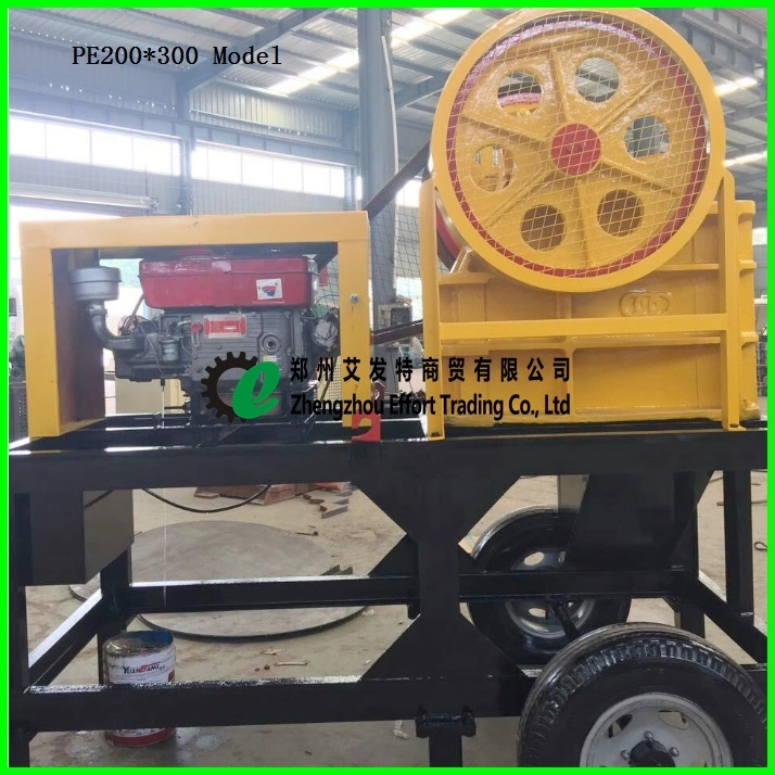 Good Performance Portable PE400*600 Jaw Crushing Plant Diesel Jaw Crusher