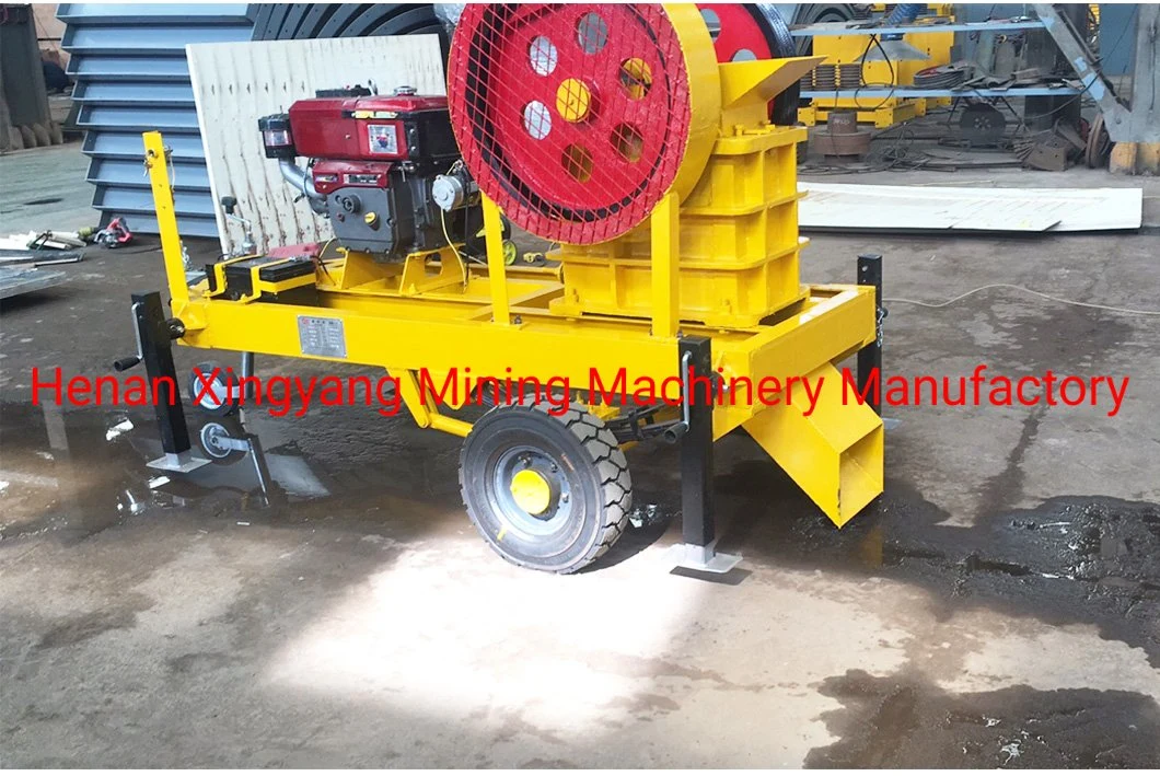 1-5tph Mini Diesel Mobile Rock Crushing Machine/Small Portable Stone Jaw Crusher Price PE 150X250 for Sale