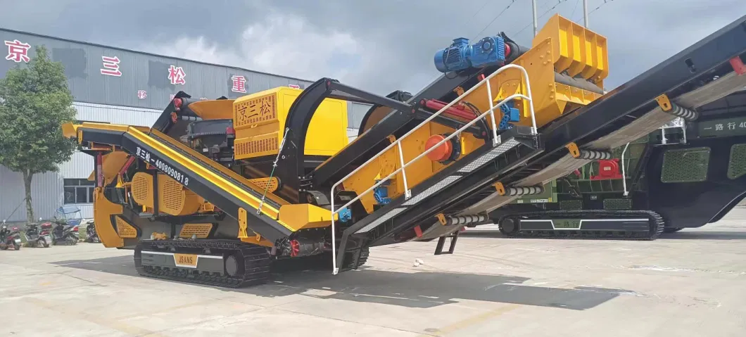 Mining Crushing Bauxite Cone Screening Jaw Portable Impact Track Mobile Customizable Color Screen with Spray Device Crusher Factory