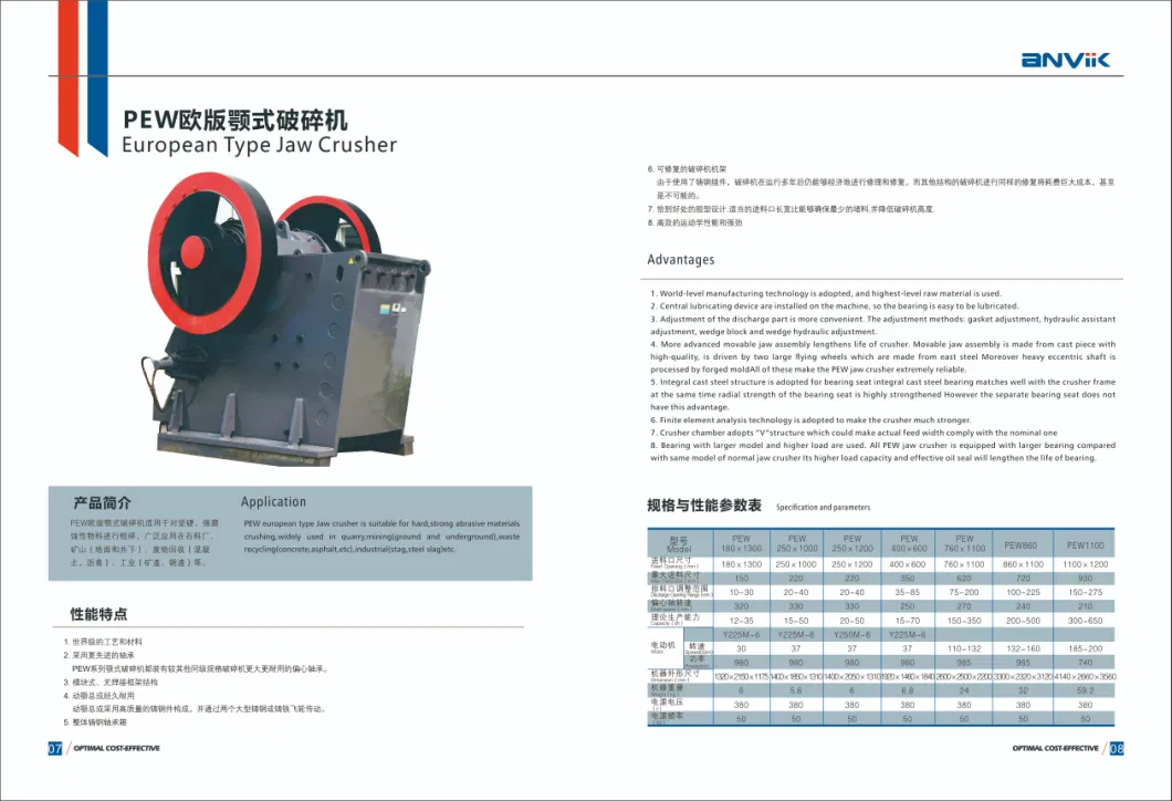 Jaw Crusher for Primary Stone Crushing Stage as Mining Crusher for Mining Project