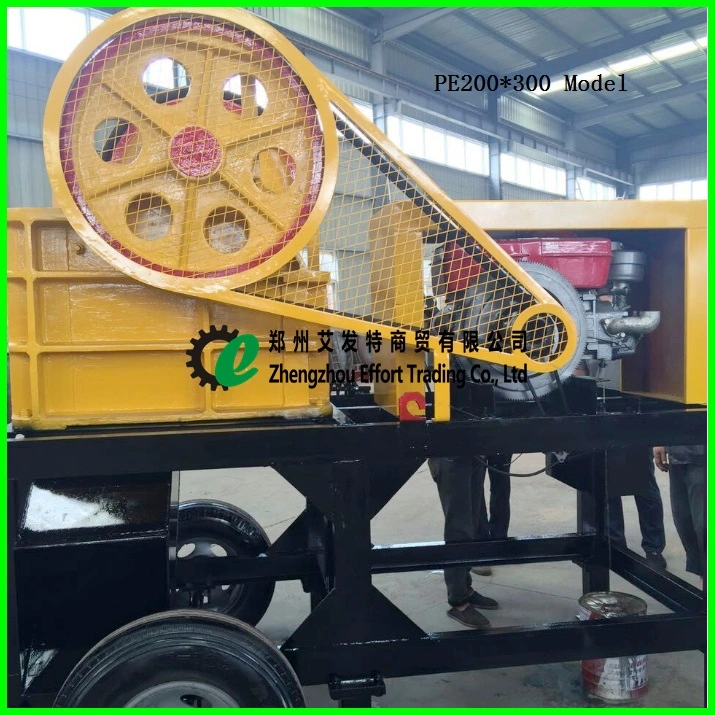 Good Performance Portable PE400*600 Jaw Crushing Plant Diesel Jaw Crusher