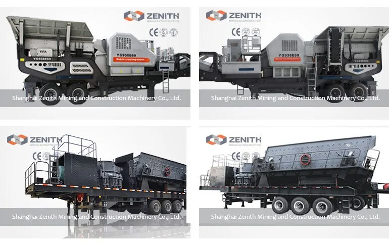 Mobile Stone Machine Jaw/Impact/Cone/Crushing for Iron Gold Ore Rock Mining Crusher Plant