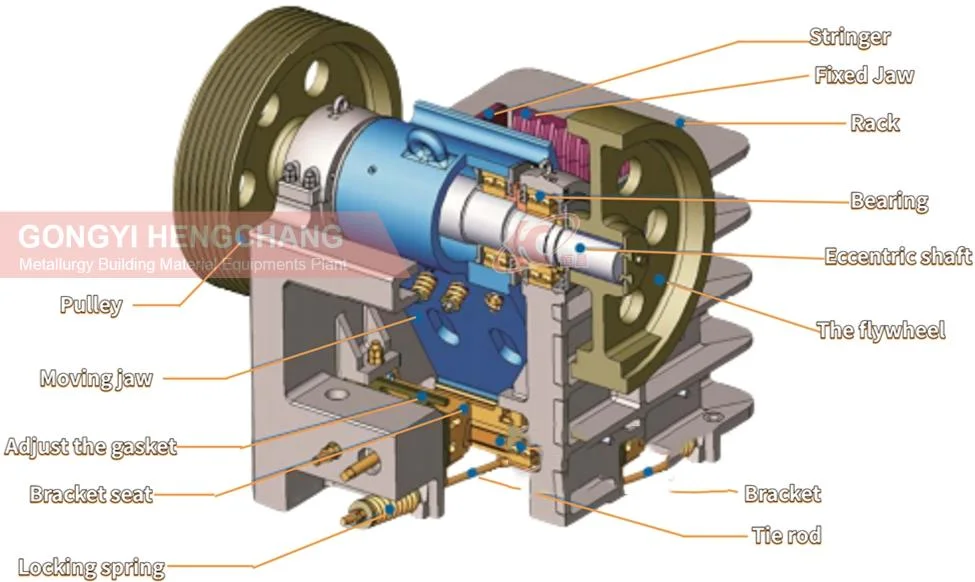 Small Portable Mobile Jaw Crusher Machine with Diesel Engine