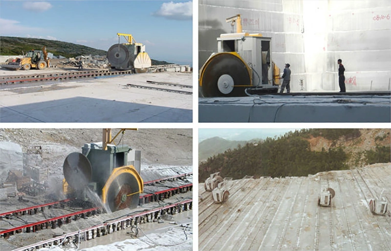 Dafon Automatic High Efficiency/Speed Double Blade Granite Marble Quarry Stone Block Mining Machine