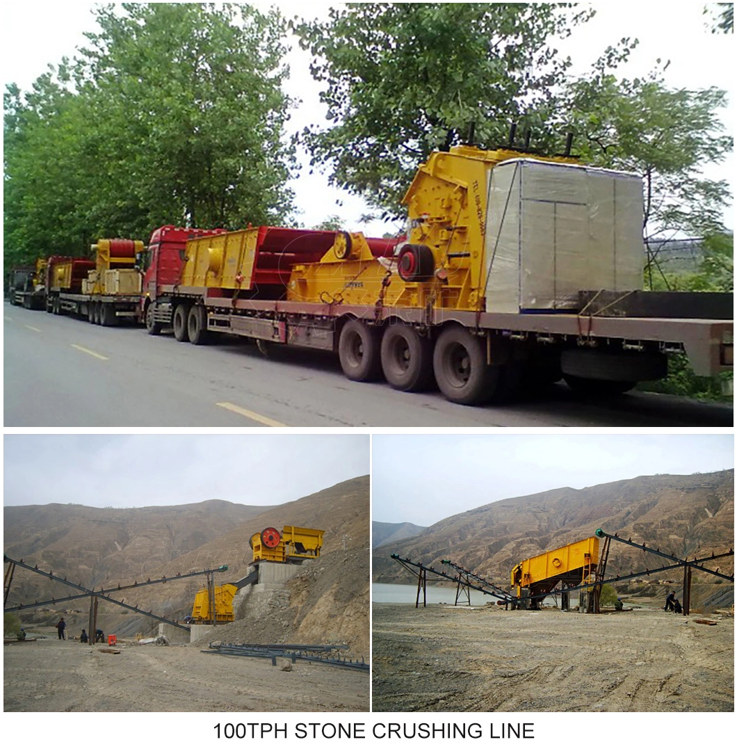 Output 100-300 Tph Jaw Stone Crusher Machine Price, Mining Quarry Gravel Concrete Rock Granite Limestone Primary Crushing Plant