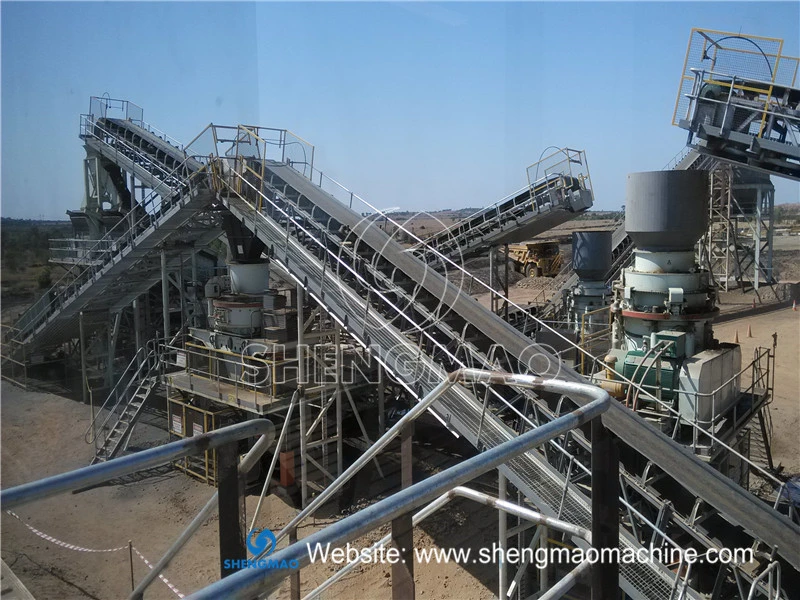 Large Gold Iron Ore Mine Crushing Plant for Limestone Basalt Granite Rock