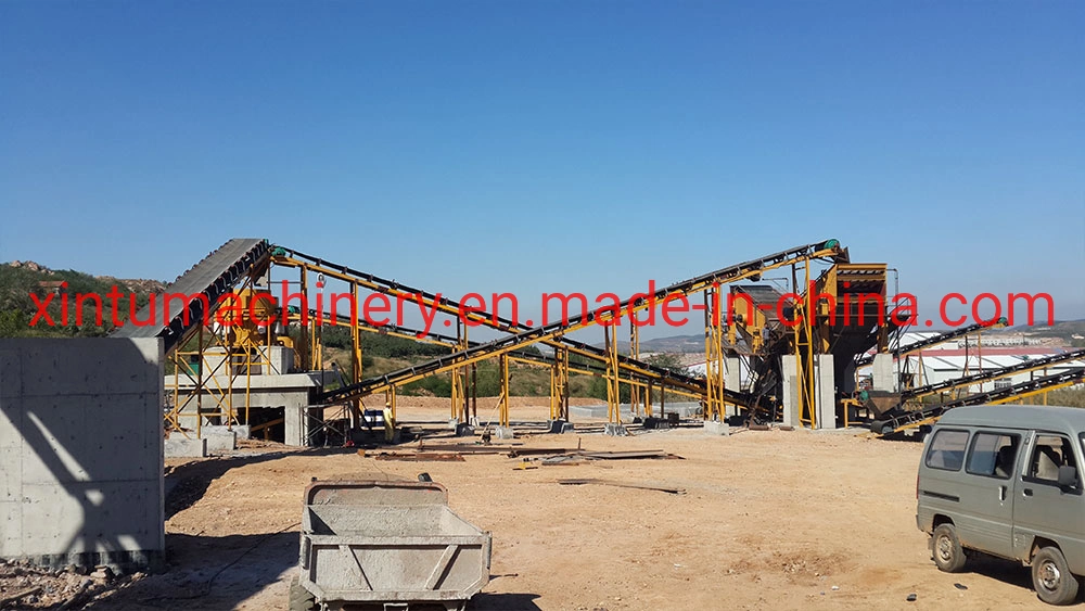 200tph Compact Stationary Aggregate Pebble Ore River Sand Stone Crushing Plant