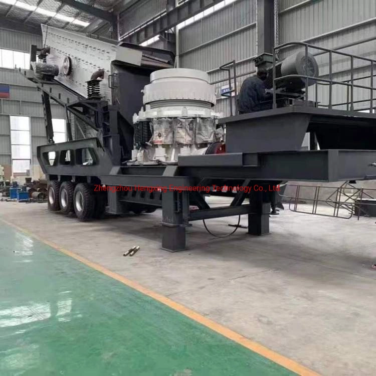 Mobile Crusher Station Separating Movable Stone Processing Portable Aggregate Truck Mounted Mobile Jaw Crushing Plant