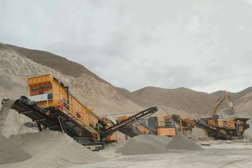 High Capacity Mobile Crusher Screening Plant Mobile Crusher Plant