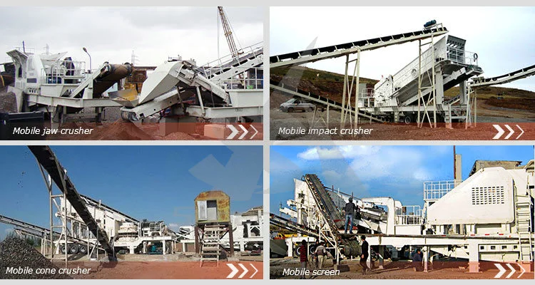 Easy Maintenance Portable Stone Concrete Crushing Plant Mobile Cone Crusher