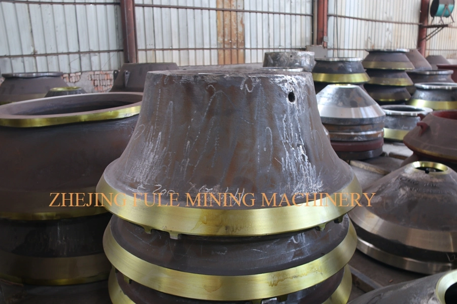 Steel High Manganese Casting Bowl Liner Mantle Parts Concave Cone Crusher Machine