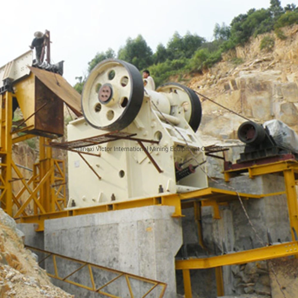 Zimbabwe/Sudan/Congo Mining Quarry Stone Jaw Crusher Crushing Rock Gold Processing Plant