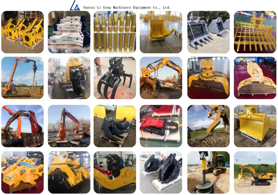 Hydraulic Cutters, Stone Cutters, Hydraulic Stone Crushers, Hydraulic Crushers, Rotating Crushers for R130 Excavator