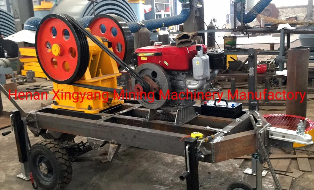 1-5tph Mini Diesel Mobile Rock Crushing Machine/Small Portable Stone Jaw Crusher Price PE 150X250 for Sale