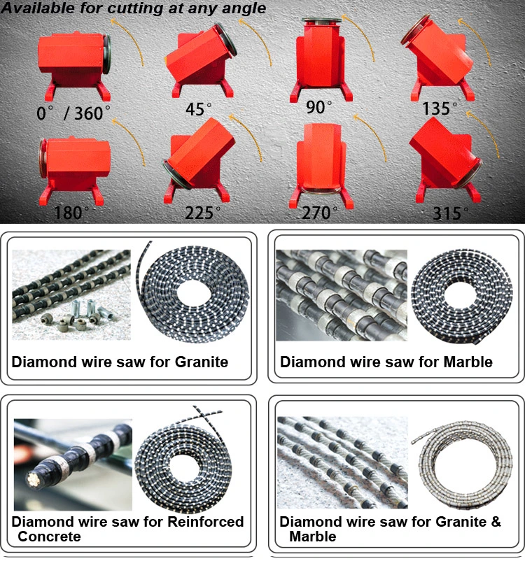 Hualong High Speed Automatic Wire Saw Stone Mining Machine for Block Squaring and Slabs Cutting