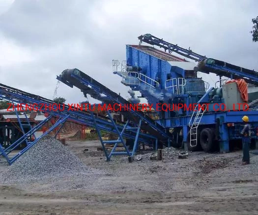 Mobile 100 Tph Jaw Portable Small Rock Crushing Stone Crusher Plant Machine