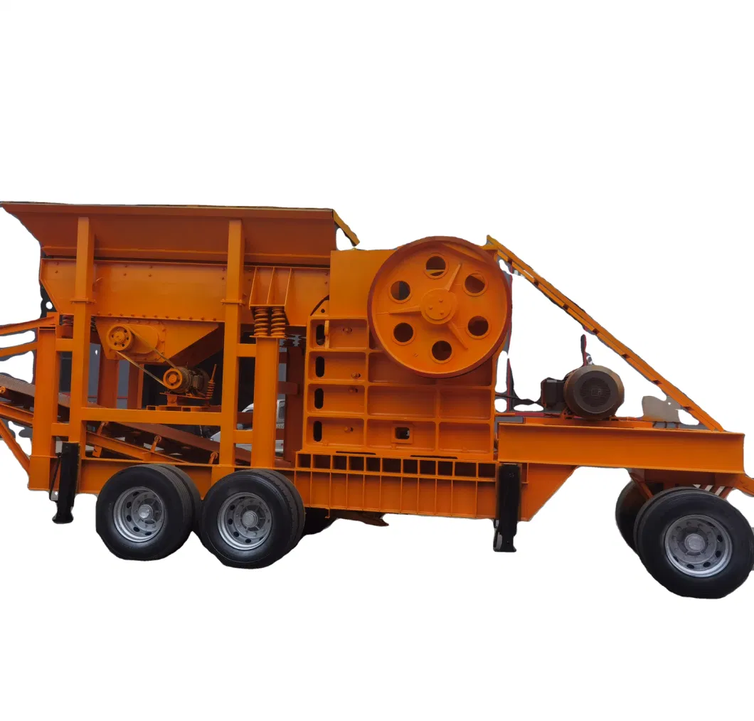 PE400X600 Stone 50 Tph Portable Small Mobile Rock Jaw Crusher for Sale