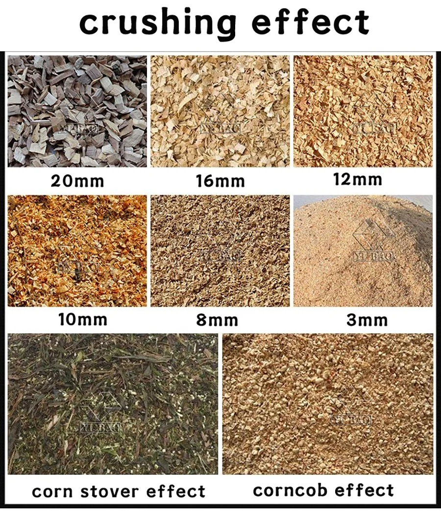 Agricultural Machinery Pine Wood Chips Grinding Hammer Mill Machine Log Pulverizer Crusher Sawdust Making Machine