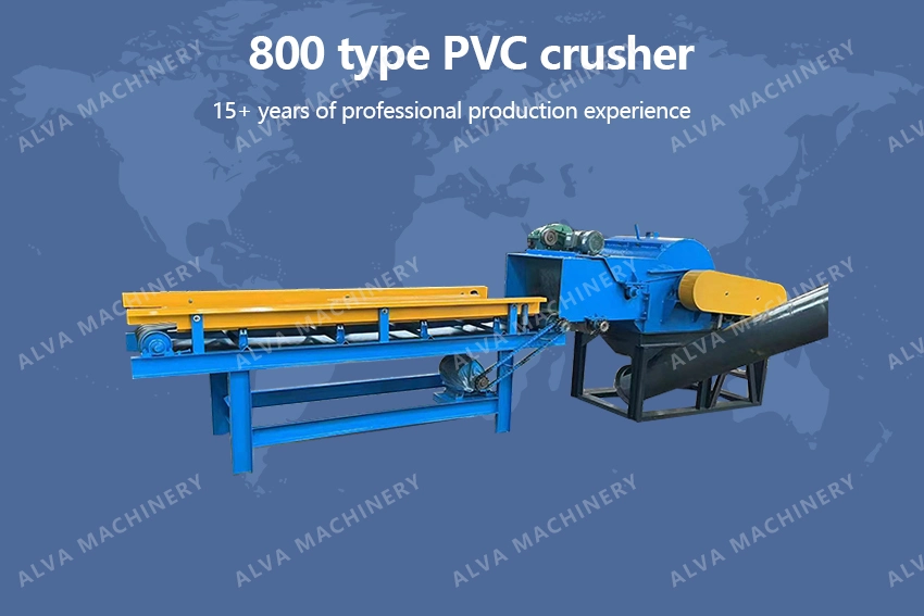 China Alva Machine Plastic Crusher/Plastic Machine Functional Plastic Big Capacity Pet Bottle Can PS Idpe PVC HDPE Glass Crusher