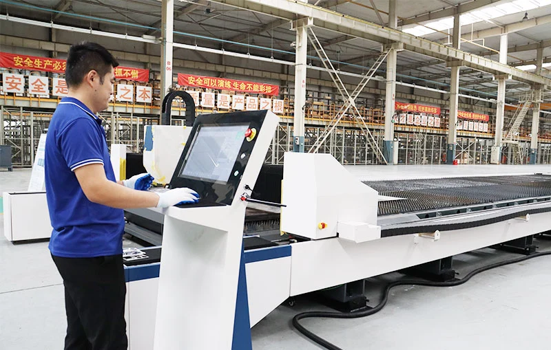 Large Format 6kw 8kw laser Cutter Ground Rail Fibre Laser Cutting Machine Metal Sheet for Energy and Mining