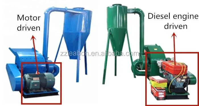 Corn Straw Crusher Mobile Mini Hammer Mill for Flour