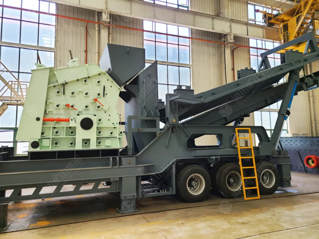 Brick Crushing Machine Mobile Stone Iron Ore Crusher Mill Plant Mobile Gold Ore Jaw Crusher for Humus