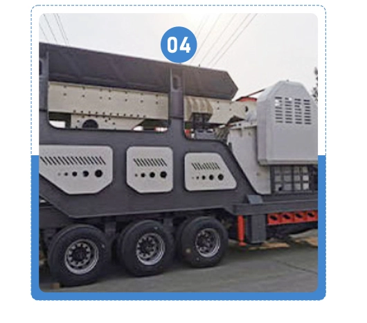 Wheel Type Mobile Concrete Stone Crushing Station Equipment