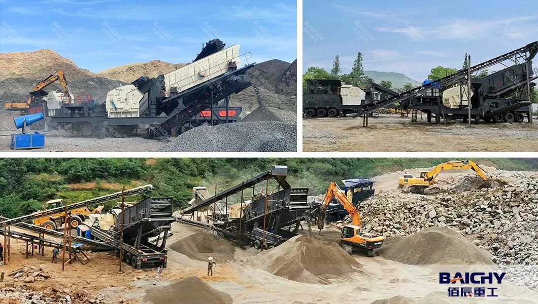 Quarry Rock Crushing Machine Mobile Primary Crushing Impact Crusher Mobile Limestone Gravel Stone Impact Crusher Plant Price